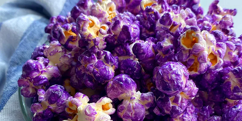 Grape Flavored Popcorn Treat