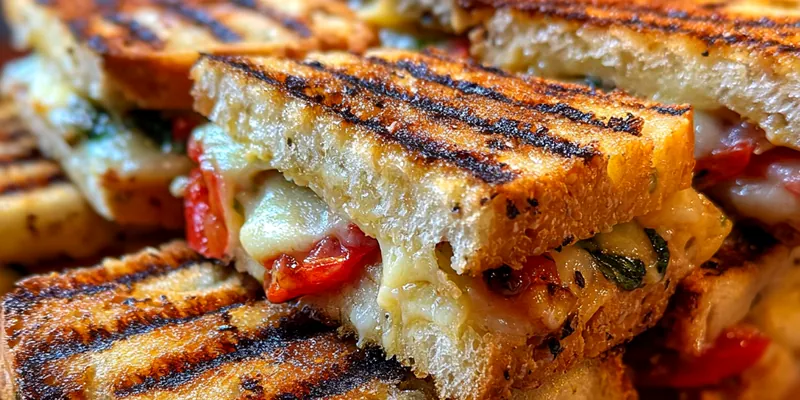 Grilled Cheese Bruschetta Sandwich