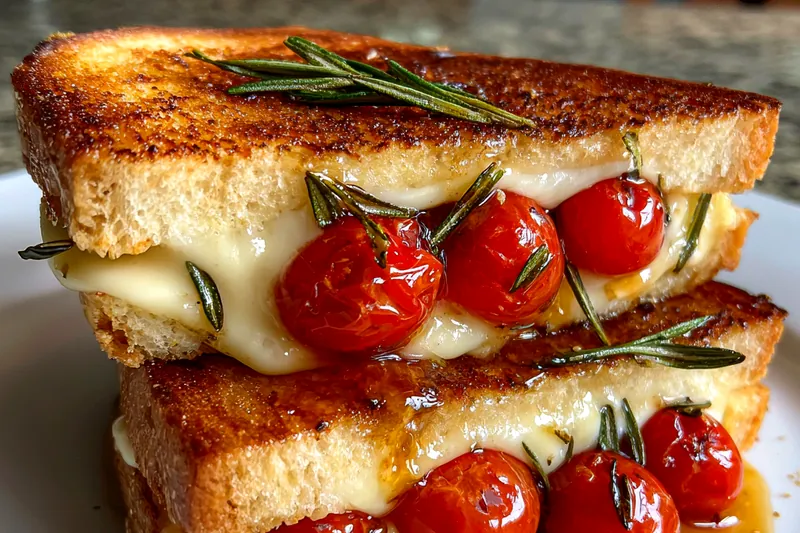 Ingredients for Grilled Cheese with Cherry Tomatoes and Rosemary