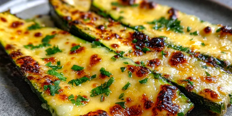 Grilled Cheesy Zucchini Slices