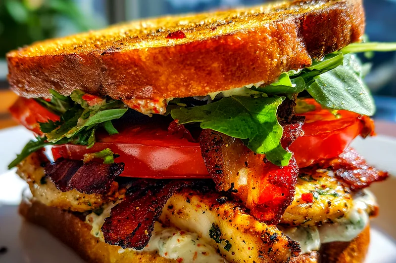 Fresh ingredients for Grilled Chicken Club