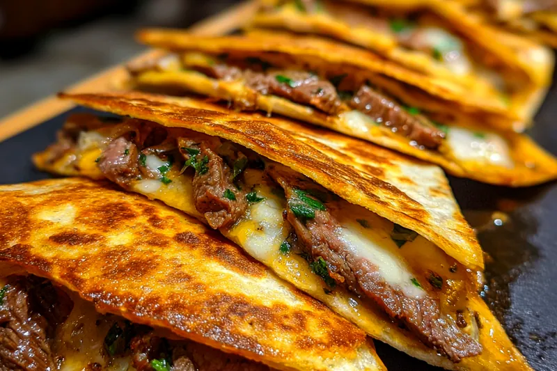 Fresh ingredients for Grilled Steak Quesadillas
