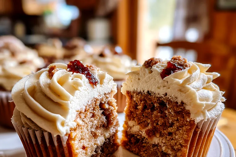 Delicious Vampire Bite Cupcakes cooling on a rack.