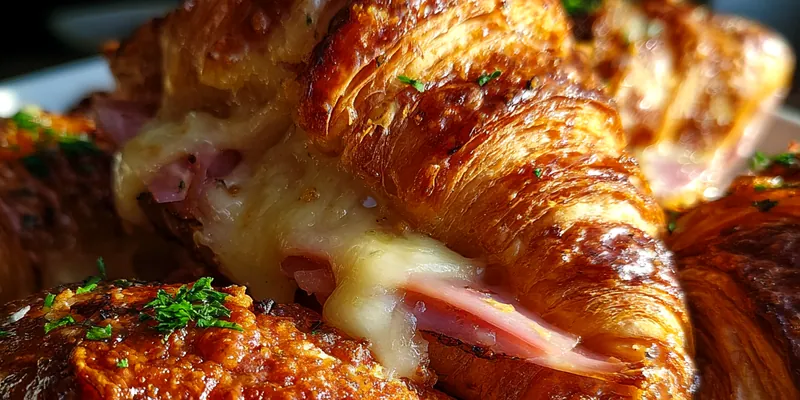 Ham Cheese Croissant Bake