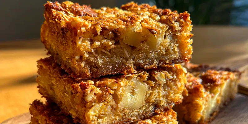 Easy Banana Oat Bars