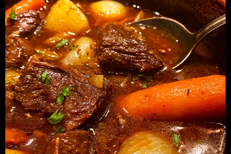 Fresh ingredients for Hearty Beef and Vegetable Stew