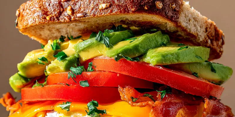 Hearty Breakfast Sandwich Delight