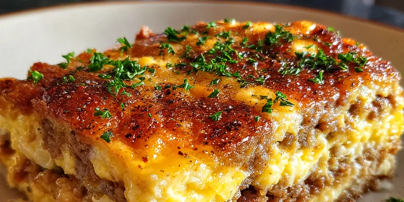 Hearty Sausage Egg Bake