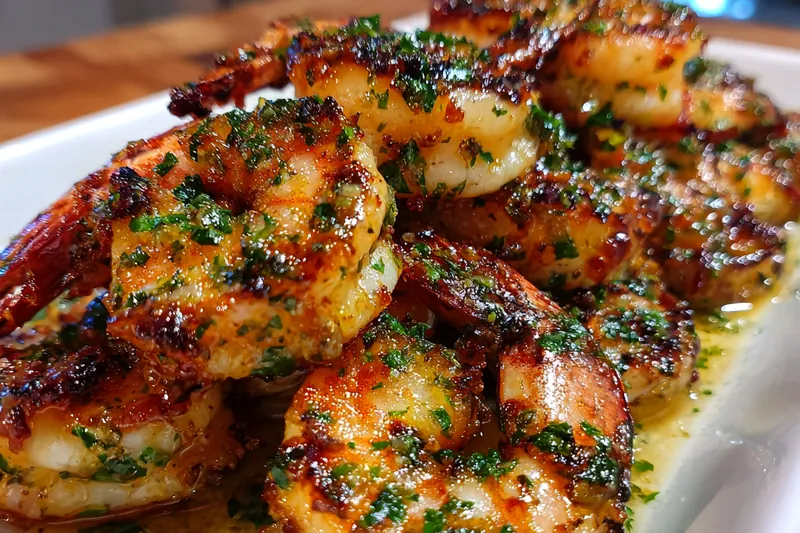 Fresh ingredients for Herb Crusted Roasted Shrimp
