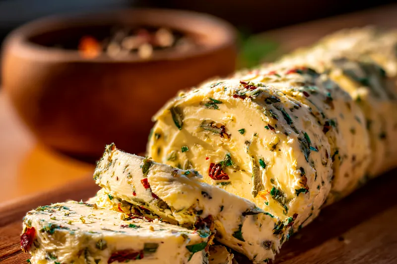 Fresh ingredients for Herb Infused Butter Roll