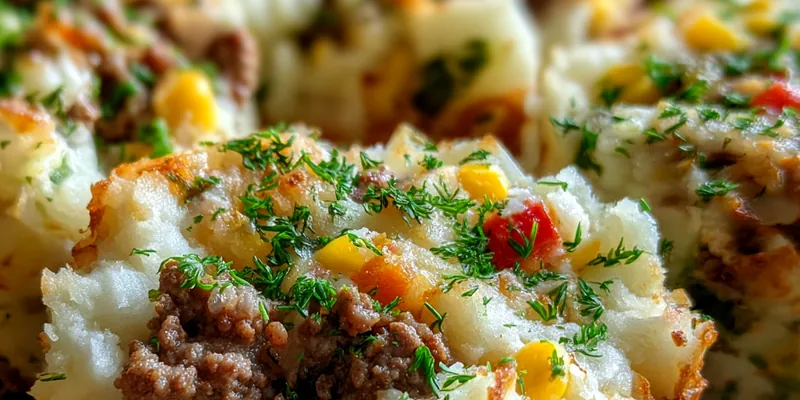 Delicious Herbed Potato Meat Cups served on a plate