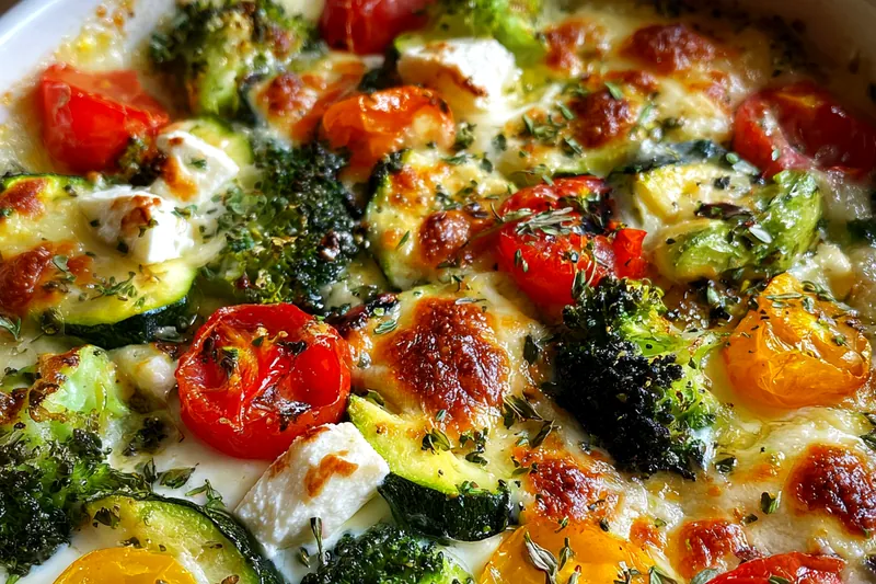 Cooking process for High-Protein Vegetable Bake