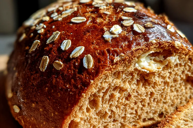 Cooking process for Homemade Oat Topped Bread