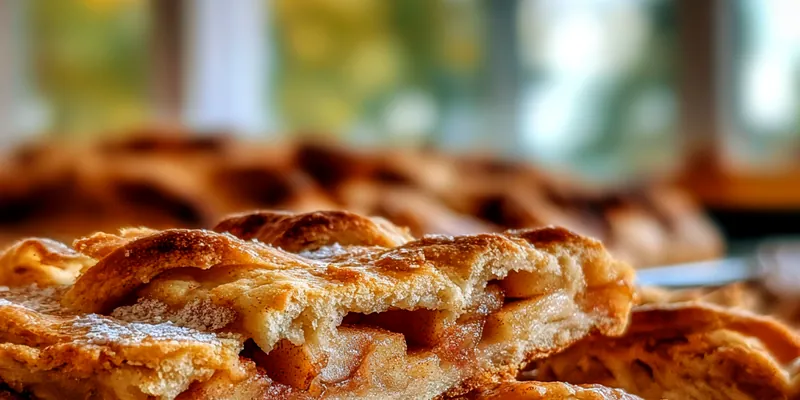 Homemade Wisconsin Apple Kringle on a plate