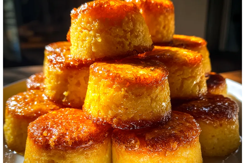 Fresh ingredients for Honey Glazed Cornbread Bites