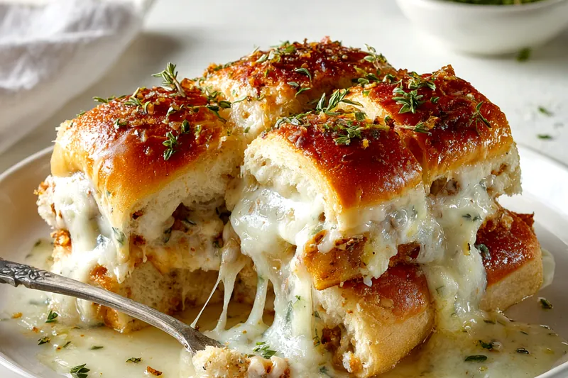 Baking hot roll sandwiches in the oven until golden brown.