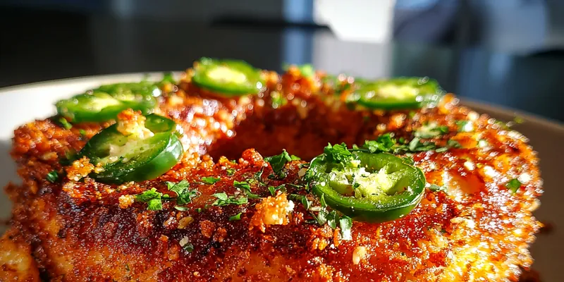 Stuffed Jalapeño Onion Rings