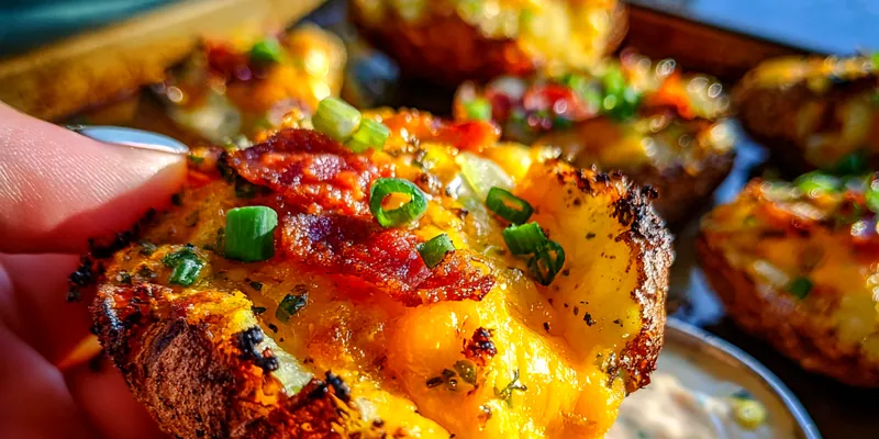 Cheesy Jalapeno Smashed Potatoes