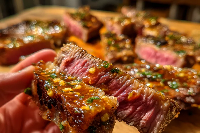 Cooking process for Juicy Butter Steak