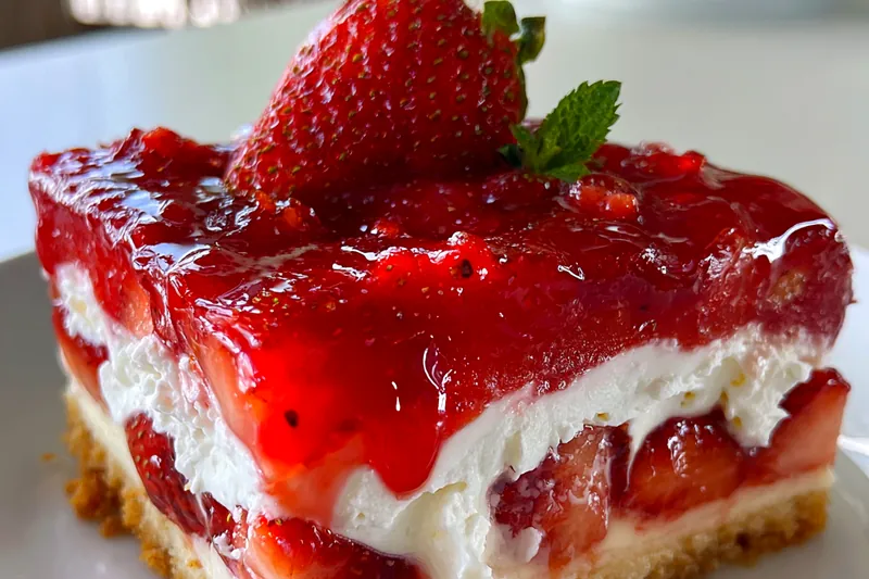 Fresh ingredients for Luscious Strawberry Cream Delight