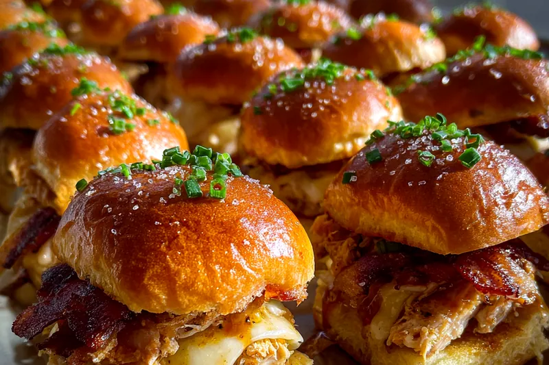 Cooking process for Maple Bacon Chicken Sliders