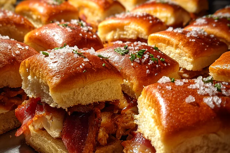 Fresh ingredients for Maple Bacon Chicken Sliders