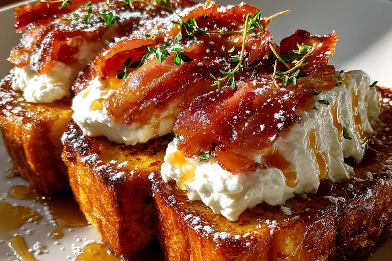 Fresh ingredients for Maple Bacon French Toast Delight