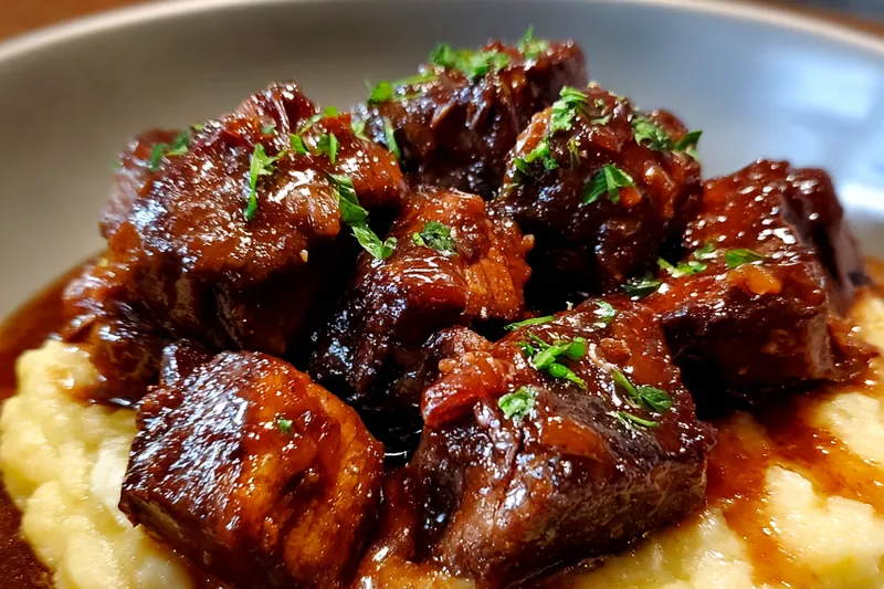 Fresh ingredients for Maple Bourbon Glazed Ribs