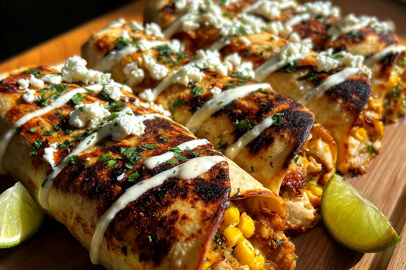 Fresh ingredients for Mexican Street Corn Wraps