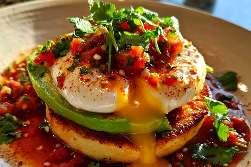 Fresh ingredients for Mexican Style Eggs Benedict