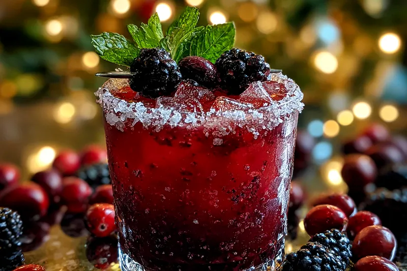 A vibrant display of fresh fruits and juices prepared for the Festive Holiday Punch.