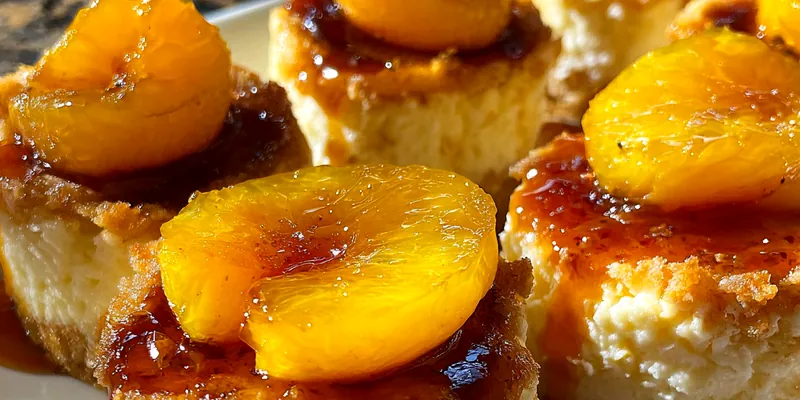 Delicious Mini Pineapple Cheesecake Treats served on a plate