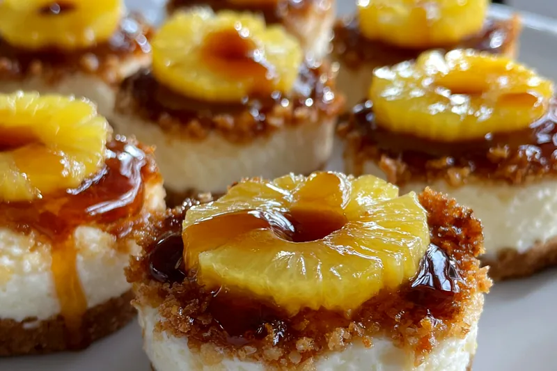 Fresh ingredients for Mini Pineapple Cheesecake Treats