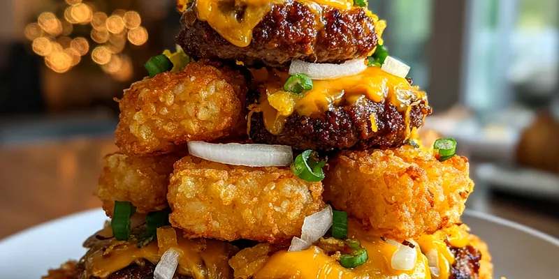 Crispy Mini Tater Tot Burgers