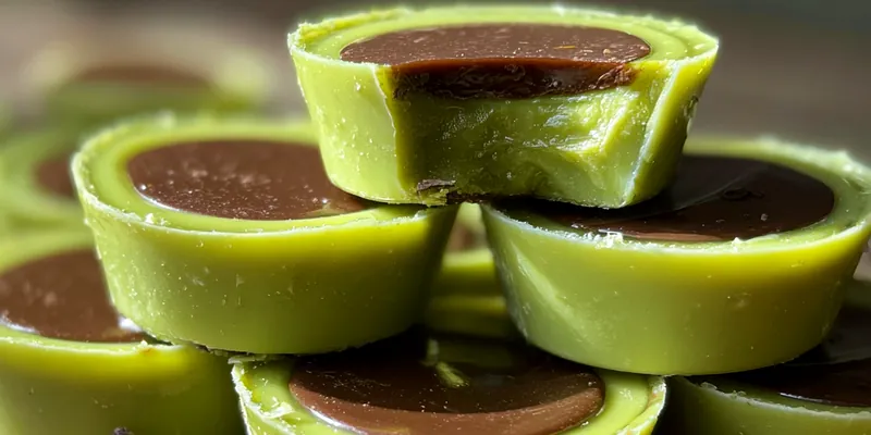 Delicious Mint Chocolate Creamy Bites served on a plate