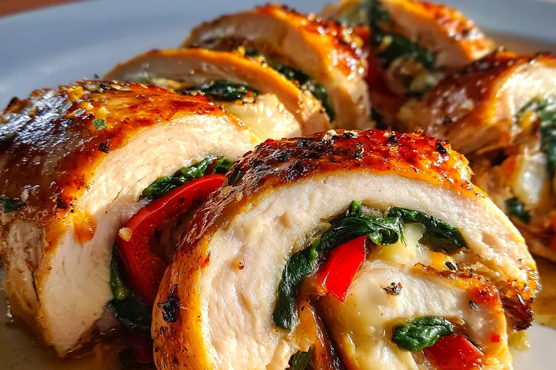 Fresh ingredients for Mozzarella Stuffed Chicken Rolls