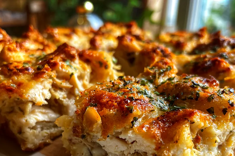 Ingredients for Neiman Marcus Chicken Casserole laid out on a countertop