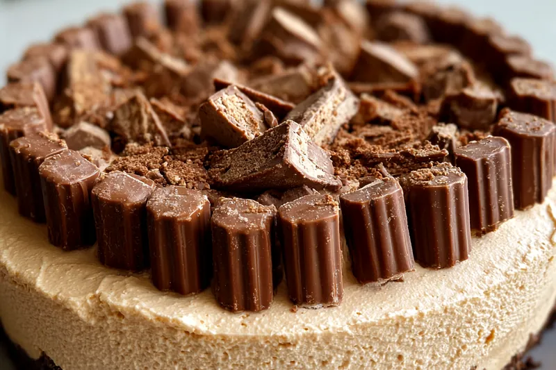 Fresh ingredients for No Bake KitKat Cheesecake