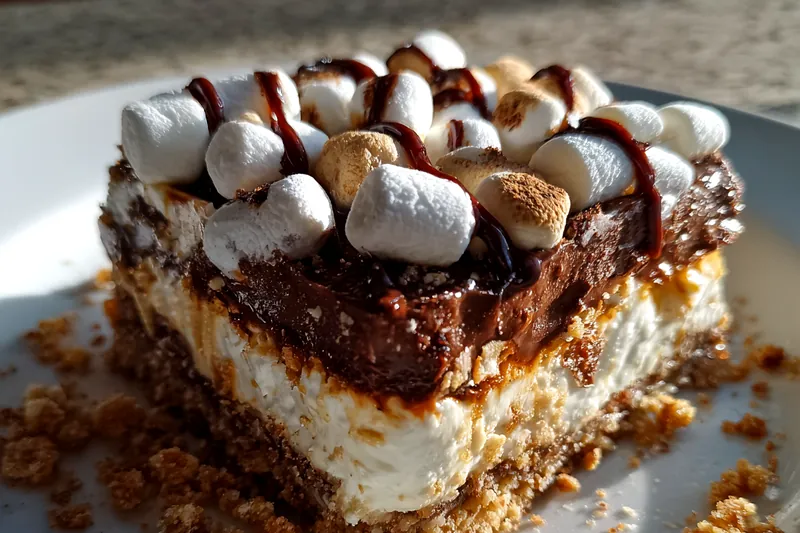 Cooking process for No-Bake S'mores Delight