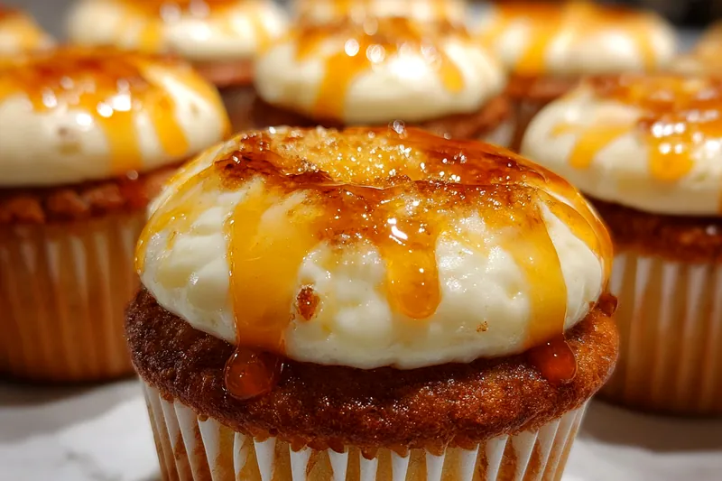 Process of assembling Peachy Cream Indulgence with layered ingredients.