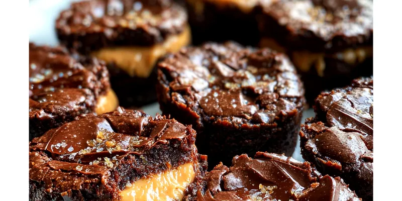 Delicious Peanut Butter Brownie Cookies served on a plate