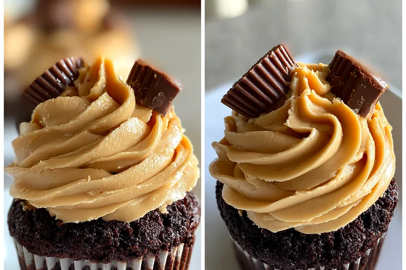 Cooking process for Peanut Butter Cup Cupcakes