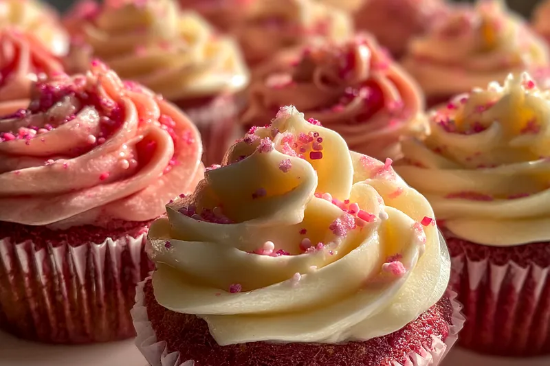 Fresh ingredients for Pink Velvet Cupcakes Delight