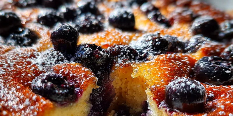 Delicious Quick Blueberry Bake Delight served on a plate