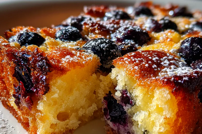 Fresh ingredients for Quick Blueberry Bake Delight