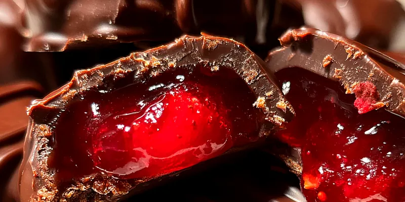 Delicious Raspberry Chocolate Fudge Cookies served on a plate