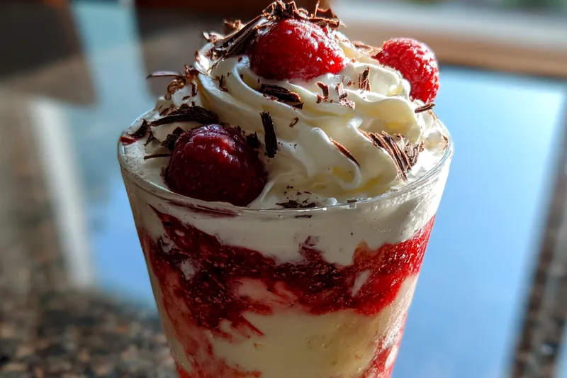 Fresh ingredients for Raspberry Cream Delight