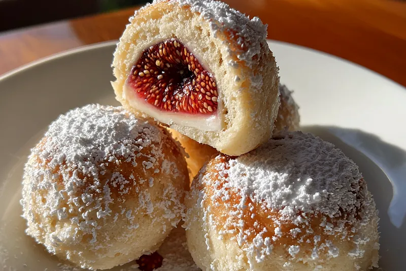 Fresh ingredients for Raspberry Filled Snowballs
