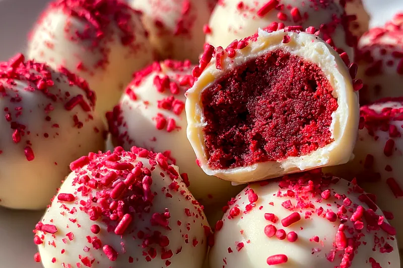 Cooking process for Red Velvet Cake Balls