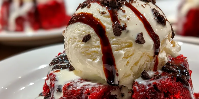 Delicious Red Velvet Lava Cake served on a plate